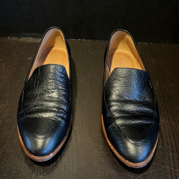 Women’s Madewell black leather loafers Size 7 - Picture 2 of 7